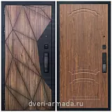 Умная входная смарт-дверь Армада Ламбо МДФ 10 мм Kaadas K9 / ФЛ-140 Мореная береза