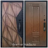 Умная входная смарт-дверь Армада Ламбо МДФ 10 мм Kaadas K9 / ФЛ-2 Мореная береза