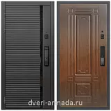 Умная входная смарт-дверь Армада Каскад BLACK МДФ 10 мм Kaadas K9 / ФЛ-2 Мореная береза