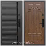 Умная входная смарт-дверь Армада Каскад BLACK Kaadas S500  / ФЛ-58 Мореная береза