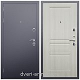 Входные двери 960 мм, Недорогая дверь входная в квартиру Армада Люкс Антик серебро / ФЛ-243 Лиственница беж с зеркалом широкая