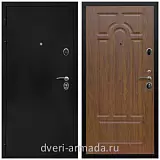 Дверь входная Армада Престиж Черная шагрень / ФЛ-58 Морёная береза