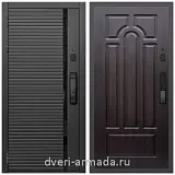 Умная входная смарт-дверь Армада Каскад BLACK МДФ 10 мм Kaadas K9 / ФЛ-58 Венге