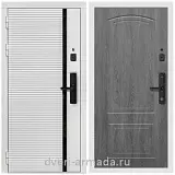 Умная входная смарт-дверь Армада Каскад WHITE Kaadas S500 / ФЛ-138 Дуб Филадельфия графит