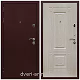 Толстые входные двери, Дверь входная офисная Армада Лондон Антик медь / ФЛ-2 Дуб беленый на заказ