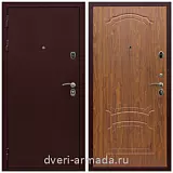 Усиленные двери, Дверь входная одностворчатая Армада Лондон Антик медь / ФЛ-140 Мореная береза