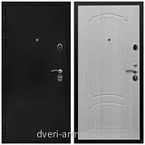 Черные входные двери, Металлическая дверь входная Армада Престиж Черная шагрень / ФЛ-140 Дуб белёный