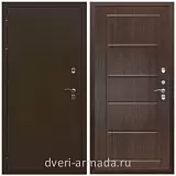 Коричневые входные двери, Металлическая коричневая дверь входная уличная в дом Армада Термо Молоток коричневый/ ФЛ-39 Венге для загородного дома с 3 петлями эконом класса