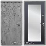 Дверь входная Армада Квадро МДФ 16 мм Бетон тёмный /  ФЛЗ-пастораль, Венге