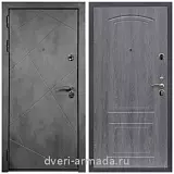 Входные двери Бетон, Дверь входная Армада Лофт ФЛ-291 Бетон тёмный / ФЛ-138 Дуб Филадельфия графит