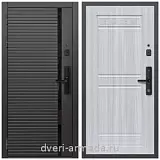 Умная входная смарт-дверь Армада Каскад BLACK МДФ 10 мм Kaadas S500  / ФЛ-242 Сандал белый