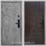 Дверь входная Армада Квадро Kaadas S500 / ФЛ-57 Дуб шоколад