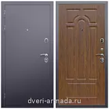 Входные двери 960 мм, Дверь входная в квартиру Армада Люкс Антик серебро / ФЛ-58 Морёная береза с шумоизоляцией эконом с МДФ панелями