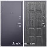Темные входные двери, Дверь входная Армада Люкс Антик серебро / ФЛ-38 Дуб Филадельфия графит