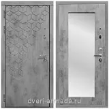 Дверь входная Армада МДФ 16 мм Квадро Бетон тёмный /  ФЛЗ-пастораль, Бетон темный