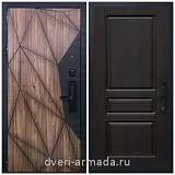 Умная входная смарт-дверь Армада Ламбо МДФ 10 мм Kaadas S500 / ФЛ-243 Венге