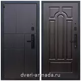 Дверь входная Армада Бастион МДФ 16 мм Kaadas S500 / ФЛ-58 Венге