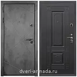 Входные двери Бетон, Дверь входная Армада Лофт ФЛ-291 Бетон тёмный / ФЛ-2 Венге