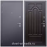 Готовые входные двери, Дверь входная Армада Люкс Антик серебро / ФЛ-58 Венге от завода в частный дом уличная