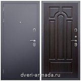 Входные двери 960 мм, Дверь входная Армада Люкс Антик серебро / ФЛ-58 Венге от завода в частный дом уличная