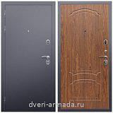 Входные двери МДФ для офиса, Дверь входная металлическая утепленная Армада Люкс Антик серебро / ФЛ-140 Морёная береза двухконтурная