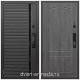 Умная входная смарт-дверь Армада Каскад BLACK МДФ 10 мм Kaadas K9 / ФЛ-138 Дуб Филадельфия графит