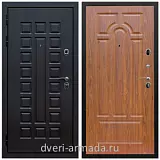 Дверь входная Армада Люксор Шагрень черная / ФЛ-58 Мореная береза