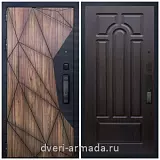 Умная входная смарт-дверь Армада Ламбо МДФ 10 мм Kaadas K9 / ФЛ-58 Венге
