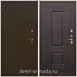 Коричневые входные двери, Металлическая коричневая дверь входная железная в квартиру Армада Термо Молоток коричневый/ ФЛ-2 Венге минвата от производителя в коридор простая в подъезд