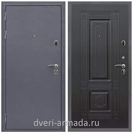 Дверь входная Армада Престиж Strong антик серебро / МДФ 6 мм ФЛ-2 Венге