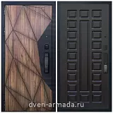 Умная входная смарт-дверь Армада Ламбо МДФ 10 мм Kaadas K9 / ФЛ-183 Венге