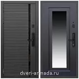 Умная входная смарт-дверь Армада Каскад BLACK МДФ 10 мм Kaadas S500 / ФЛЗ-120 Венге