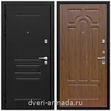 Дверь входная одностворчатая Армада Экстра ФЛ-243 Черная шагрень / ФЛ-58 Мореная береза на заказ