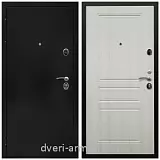 Входные двери черная шагрень, Дверь входная Армада Престиж Черная шагрень / ФЛ-243 Лиственница беж