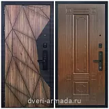 Умная входная смарт-дверь Армада Ламбо МДФ 10 мм Kaadas S500 / ФЛ-2 Мореная береза