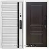 Умная входная смарт-дверь Армада Каскад WHITE МДФ 10 мм Kaadas K9 / ФЛ-243 Эковенге