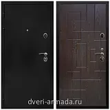Дверь входная Армада Престиж Черная шагрень / ФЛ-57 Дуб шоколад