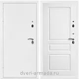 Дверь входная Армада Оптима Белая шагрень / ФЛ-243 Белый матовый