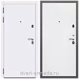 Дверь входная Армада Кварц МДФ 10 мм / Гладкая Белый матовый