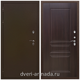 Дверь входная стальная утепленная в дом Армада Термо Молоток коричневый/ ФЛ-243 Эковенге в коттедж минеральная плита
