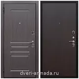 Входные двери Эврика, Дверь входная Армада Экстра МДФ ФЛ-243 Эковенге  / ПЭ Венге с повышенной шумоизоляцией